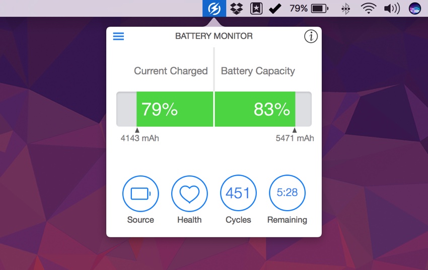 Battery info software